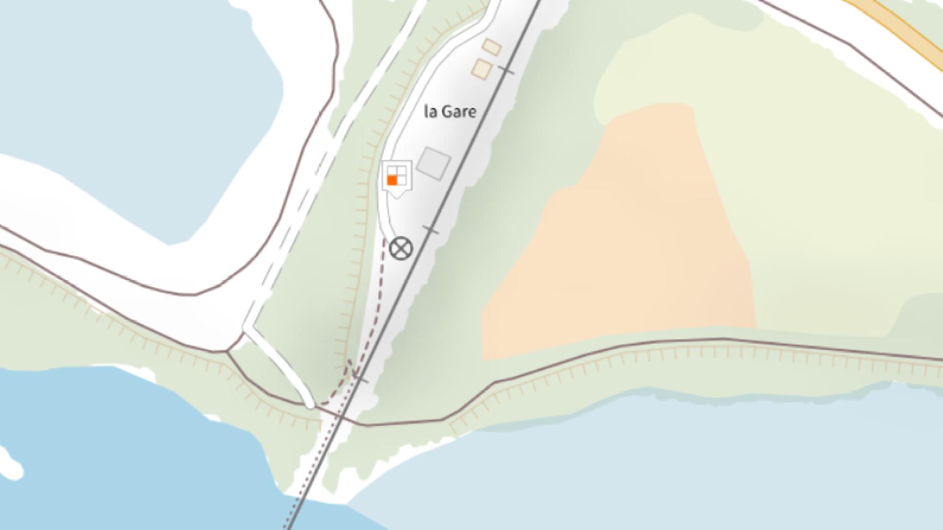 Ex Pylone militaire sur carte